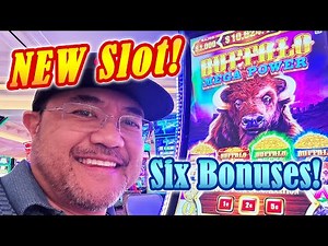 NEW Buffalo MEGA Power Slot! 4th New Buffalo This Week in Las Vegas at the Venetian Casino!