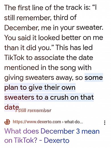 Remembering the 3rd of December: The Meaning Behind the Sweater
