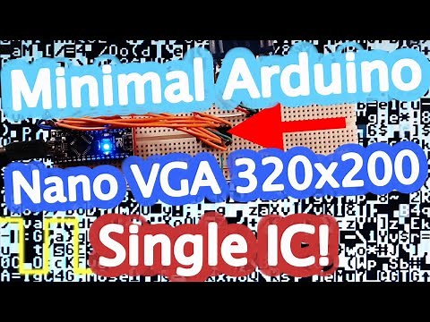 Minimal Arduino Nano VGA 320x200 (using ONE IC)