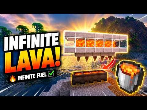 🔥 Super Easy Infinite Lava Farm in Minecraft 1.21! ♾️ Unlimited Fuel