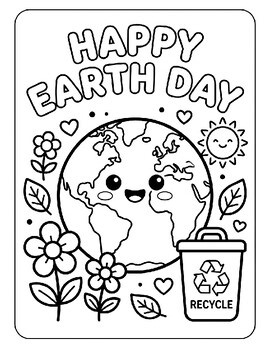 Creative Earth Day coloring Page Activities to Teach Kids About Recycling
