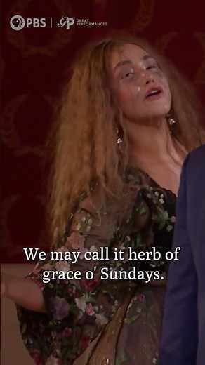 #SoleaPfeiffer performs Ophelia’s famous flowers monologue 🥀 #GreatPerformancesPBS #Hamlet #Shorts