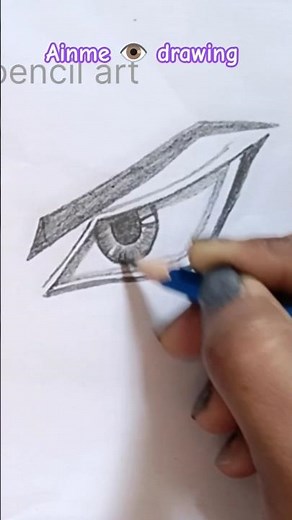 anime eye 👁️ drawing #singer #anime #shorts #art