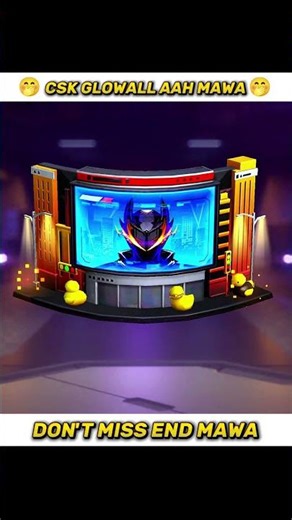 CSK Glowall Aah Mawa 🤭😅 FF SHORTS TELUGU #ffshorts #freefire #shorts #backbenchvibes #freefiretelugu