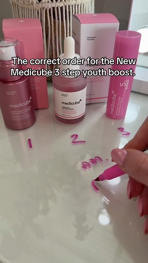 Correct Order for New Medicube 3-Step Youth Boost