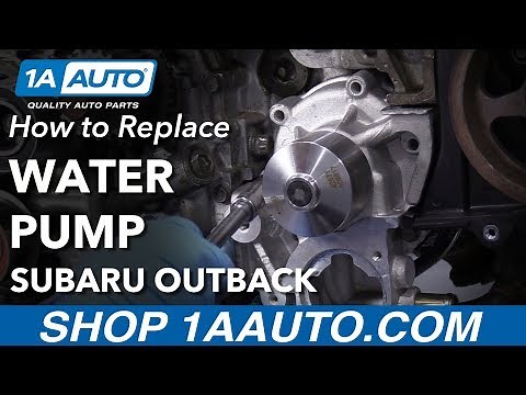 How to Replace Water Pump 05-09 Subaru Outback
