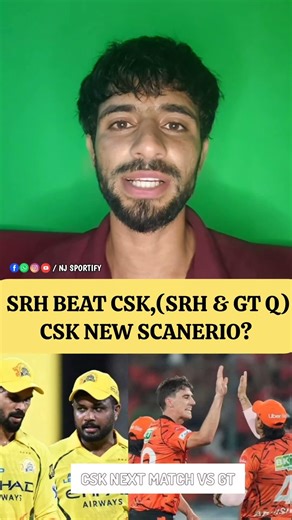 SRH & GT Qualify! 2 New Scanerio For CSK❓#cskvssrh #ipl2026 #cricket #shorts