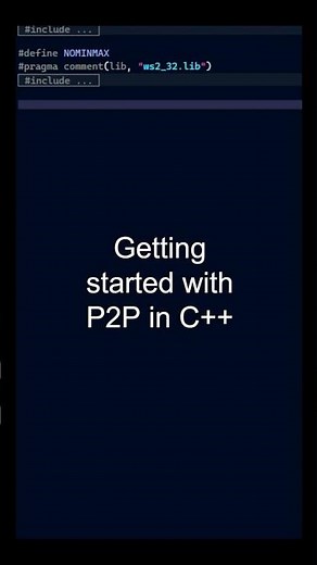 Getting started with a P2P network in C++