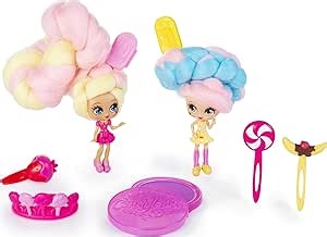 Candylocks, BFF 2-Pack, 3" Kerry Berry and Beau Nana, Scented Collectible Dolls with Accessories