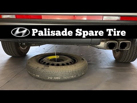 How To Remove 2023 - 2025 HYUNDAI PALISADE Spare Tire - Jack Removal Location / Change Flat Tire