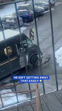 UPS driver chased by wild turkeys during delivery