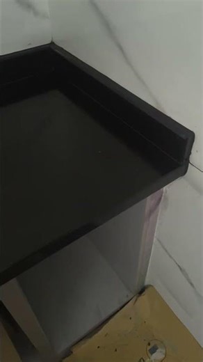 black galaxy granite installation #granite #arizonasmallbusiness #backsplash