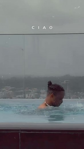 Guess who behind the camera 📸 Electronic pool at the top of the tallest building in the neighborhood… | Archie Miller