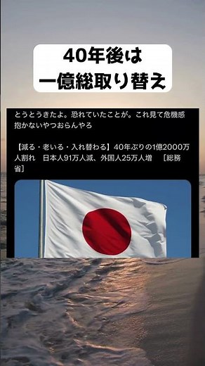 #人口減少, #少子高齢化, #人口動態, #1億2000万人割れ, #総務省統計, #日本経済, #外国人労働者, #移民政策, #日本崩壊, #将来不安, #少子化対策