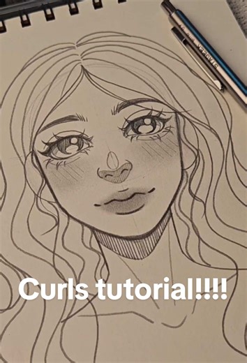 Curls Tutorial: How I Draw Curly Hair