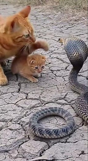 Cat Mama Vs King Cobra #catmama