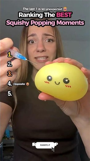 Ranking the BEST Squishy Popping Moments #squishy #trend #ranking #moments