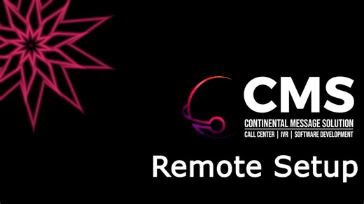 CMS Remote Setup Video