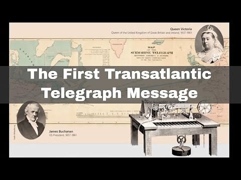 16th August 1858: Queen Victoria sends the first transatlantic telegram