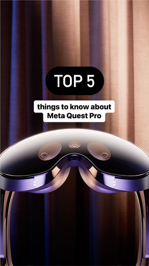 Meta on Instagram: "Meet the Meta Quest Pro—our newest headset that enables mixed reality experiences, so you can feel more present and do more together."