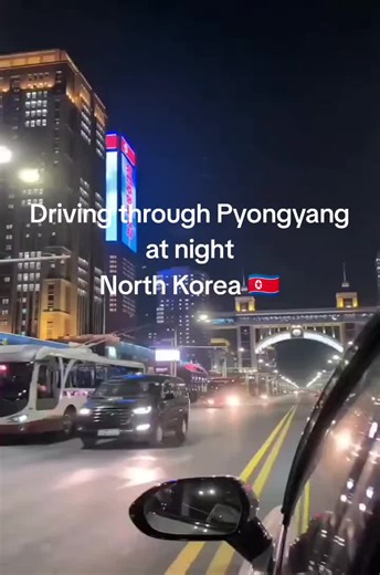 Night drive through the streets of Pyongyang, North Korea. #NorthKorea #Pyongyang #NightDrive #CityAtNight #dprk