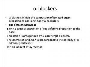 Screening and bioassay of sympatholytics