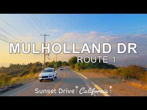 Driving Mulholland Drive at Sunset: Route 1 - Hollywood Hills to Calabasas