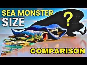 3D Sea Monsters Size Comparison