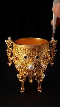 Forging the Emperor’s Golden Cup – Ancient Chinese Craftsmanship! #Chinese #ancient #craftsmanship