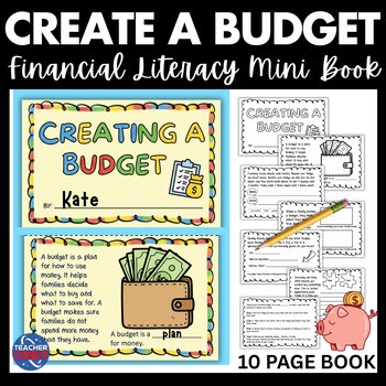 Create a Budget Mini Book Simulation Project Financial Literacy Activity Money