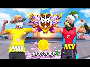RICH VS POOR | Pushing Grandmaster for 50,000₹ in cs rank