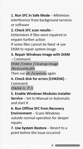 SFC Scannow not working on Windows 10 or 11? #sfc #windows