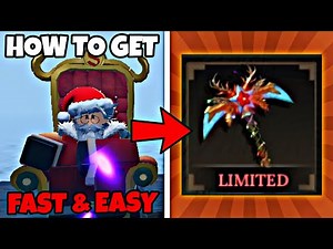 *NEW* HOW TO GET NEW CHRISTMAS PICKAXE FAST & EASY! Roblox The Forge