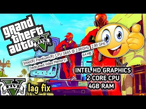 GTA V Low End PC Lag & FPS Fix | 60 FPS On 4GB RAM | Intel HD Graphics | No need Graphics Card |2023