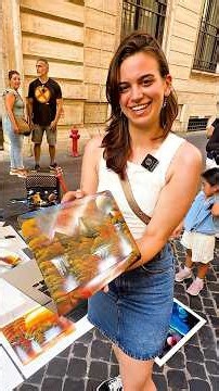 She Asked a Rome Street Artist to Upgrade Her Macbook 🤯
