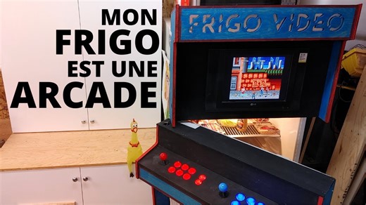 Arcade DIY : Frigo Transformé en Borne Rétro