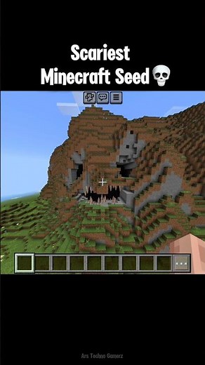 Minecraft Scariest seed Moment 💀 #minecraft #shorts #gaming