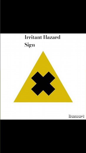 Irritant Hazard Sign Shape