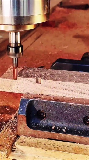 Satisfying CNC Wood Cutting ASMR 🔊 #shorts