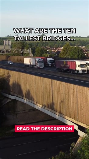 Ten Tallest Bridge Structures #Shorts