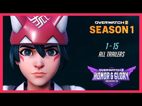 Overwatch 2 | All Battle Pass & Mythic Skin Trailers (Season 1 - 15) 2022 - 2025