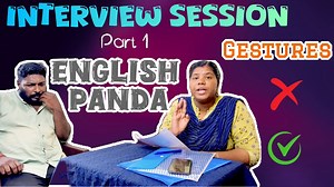 English Panda EP -1 Interview Session (Gestures) #englishpanda #pandakaradi #tamil #english #funny | PandaKaradi05