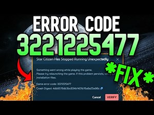 (FIX) ERROR CODE 3221225477 | WORKING FIX | Star Citizen Patch 4.5
