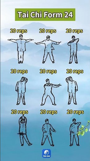 The Ultimate Tai Chi Form 24 Workout #taichi #lowimpactworkout #balanceexercises