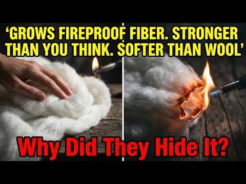 Grows Fireproof Fiber. Stronger Than You Think. Softer Than Wool. Why Did They Hide It?