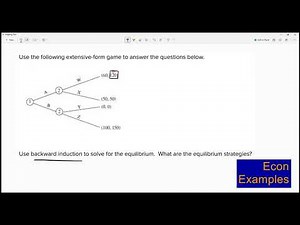 Solving Extensive form game using backward induction