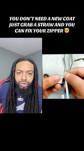 1.6M views · 27K reactions | You don’t need a new coat just grab a straw and you can fix your zipper 勞#lifehacks | Lifesbook_ceo | Facebook