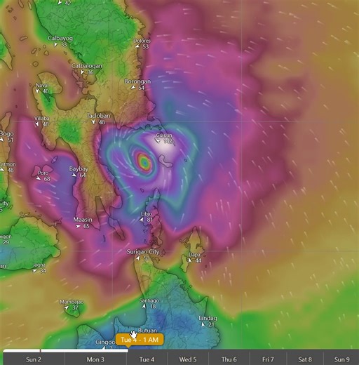 Typhoon TINO Data forecast as of today November 2, 2025 2:20PM ECMWF Model | Mainit