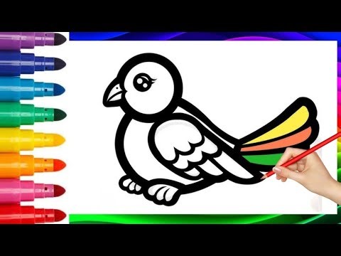 How to draw flying birds || simple birds Drawing || How to draw a bird easy || Bird drawing