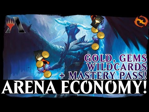 MAGIC ARENA ECONOMY! GOLD, GEMS WILDCARDS + MASTERY PASS! Get The Most For Your Money!